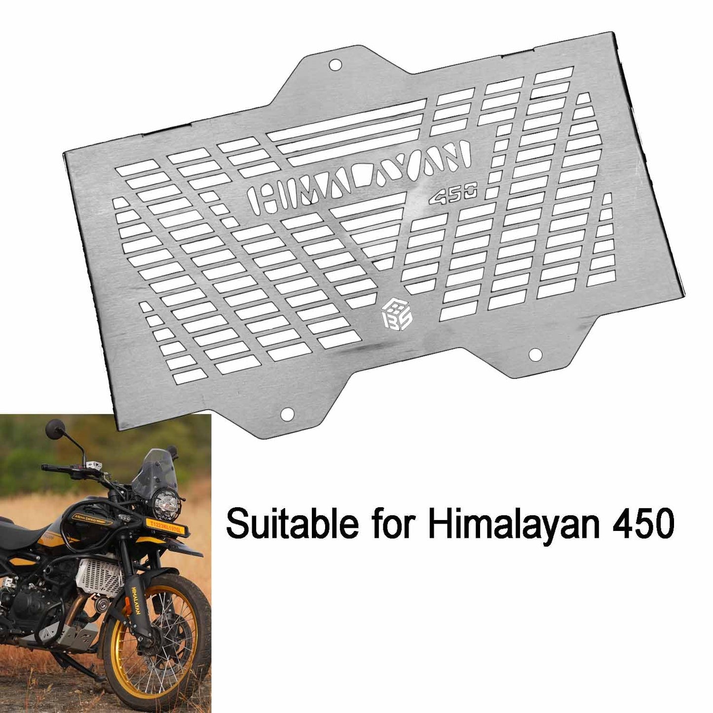 Vagary Radiator Grill/Radiator Guard/Protector For RE Himalayan 450 (Silver)