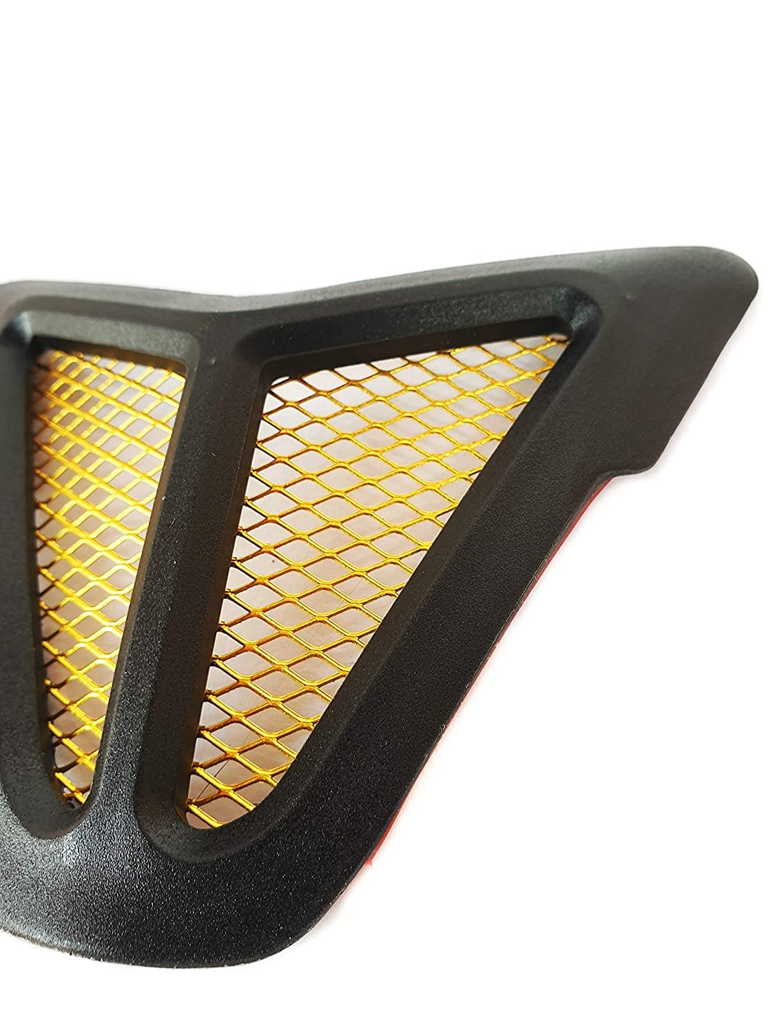 Vagary Air Intake Cover Filter Dust Protection Nose Grill for Yamaha YZF R15 V3 (GOLD)