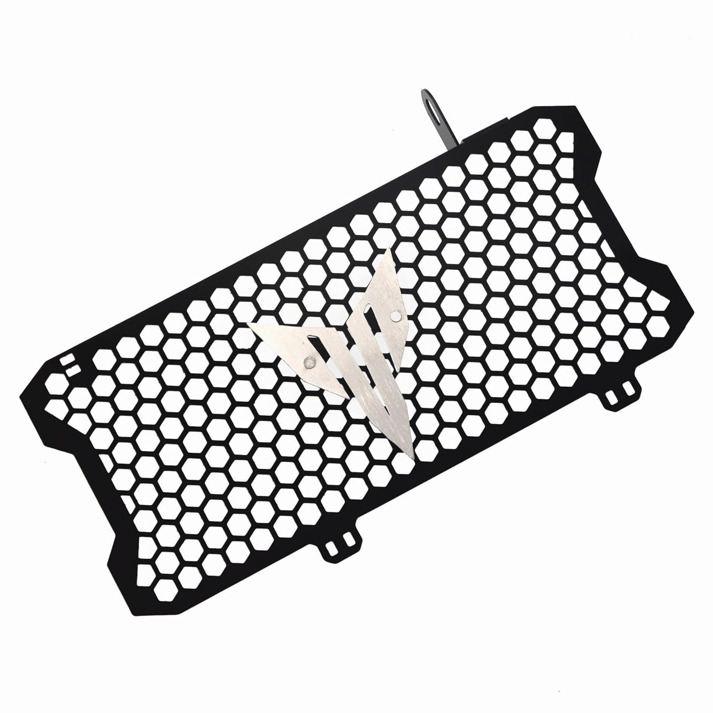 Vagary Stainless Steel Motorcycle Radiator Guard Grill for MT15 (Black) (Black-Silver)