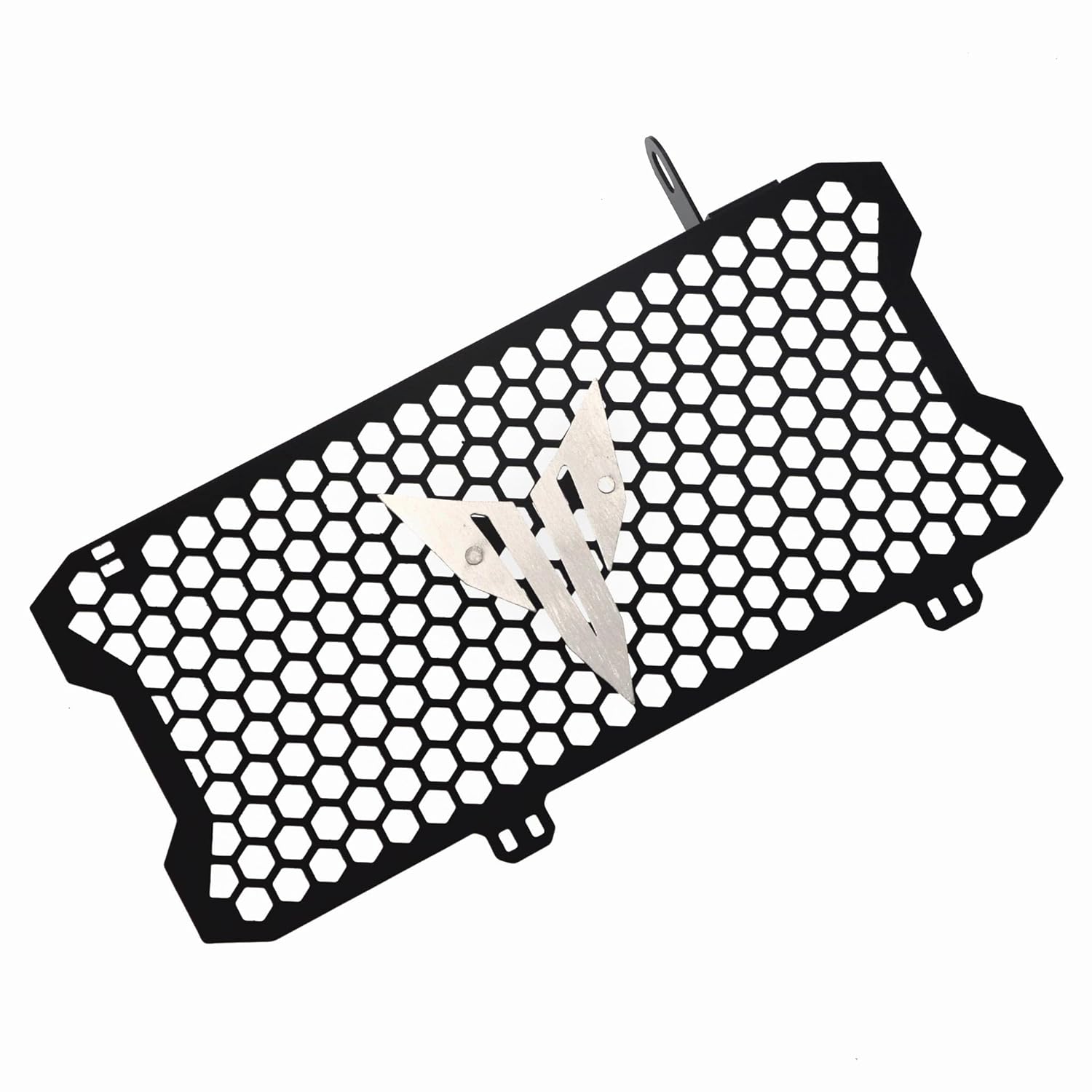Vagary Stainless Steel Motorcycle Radiator Guard Grill for MT15 (Black) (Black-Silver)