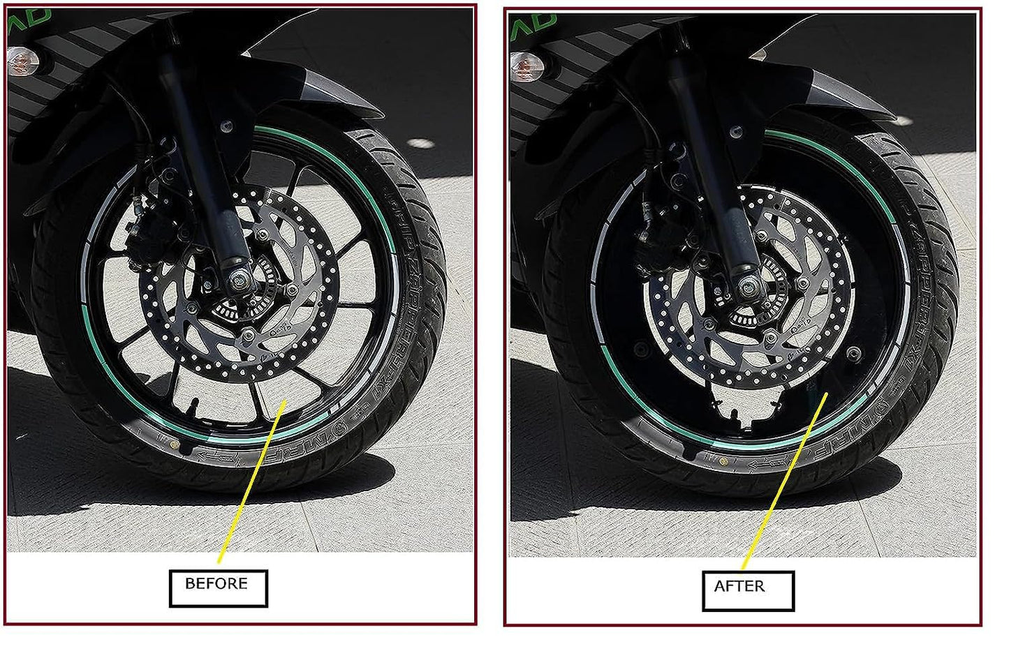 Vagary Bike Wheel Cover for 17 inch Wheel for TVS Raider 125 (Black)