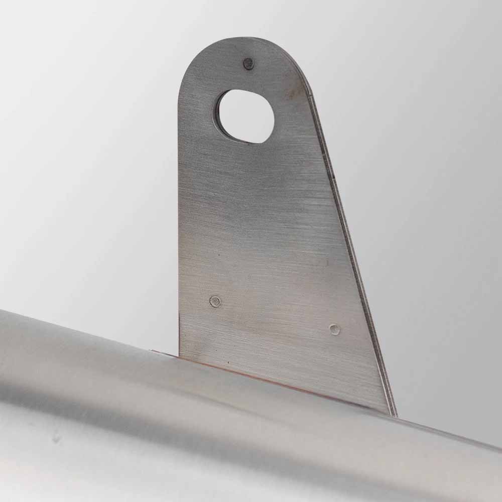 Vagary Motorcycle Arrow Bike Exhaust Pipe Escape Modified Muffler DB Killer For All Bike (Silver)