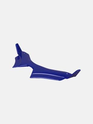 Vagary Combo of Yamaha MT 15 Skull Design Metal Visor Windshield with Blue Winglet Bike Headlight Visor