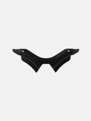 Vagary Combo of Black Metal Visor with Winglet for Yamaha MT 15 Bike Windshield