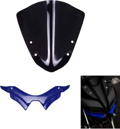 Vagary Combo Visor + Winglet for Yamaha MT 15 Bike Fairing Kit