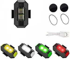 Vagary Multicolor Strobe Lights with USB Charging, Drone Flashing Strobe Light Back Up Lamp, License Plate Light, Reversing Light, Side Marker, Tail Light Car, Motorbike LED