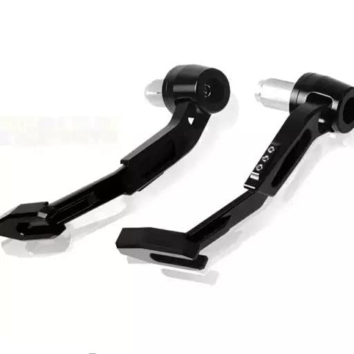 Vagary Motorcycle Adjustable Brake Clutch Lever Protector CNC Lever Protector Guard Handlebar Hand Guard (Universal for Bike)(Black)