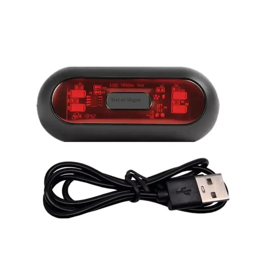 Vagary Universal Helmet Light/LED with 3 Modes Flashing, Motorcycle Bike Rear Red Safety Helmet Light, Warning Tail Light for Night Riding with Rechargeable Battery & USB