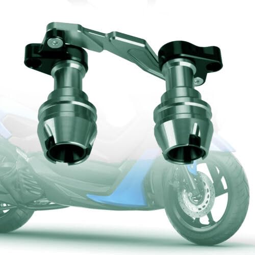 Vagary Fork Slider –Anti Crash Protector Rear Fork Wheel Slider for Yamaha Aerox 155 (Silver)