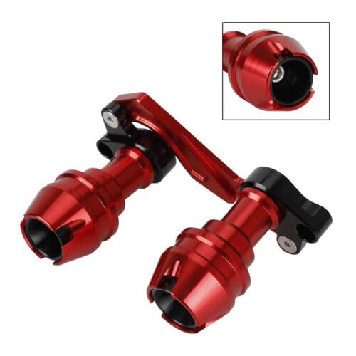 Vagary Fork Slider –Anti Crash Protector Rear Fork Wheel Slider for Yamaha Aerox 155 (RED)