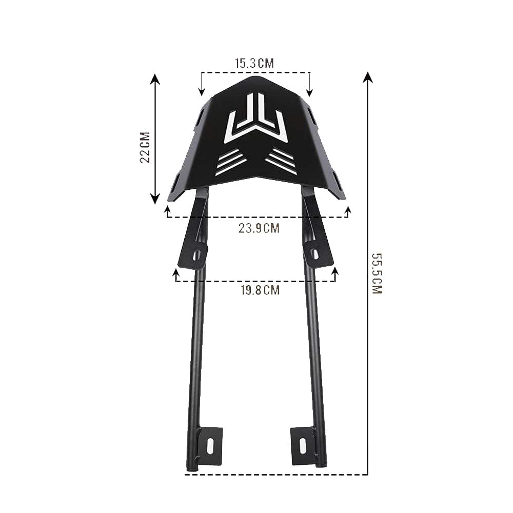 Vagary Trail Expedition Carrier/Top Rack/Back Rack for R15 V3 Black