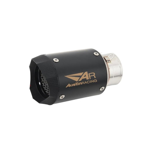 Vagary Universal Austin Racing Sports Silencer/Exhaust Muffler Pipe Kawasaki, Honda, KTM, Suzuki Universal For Bike (Black)