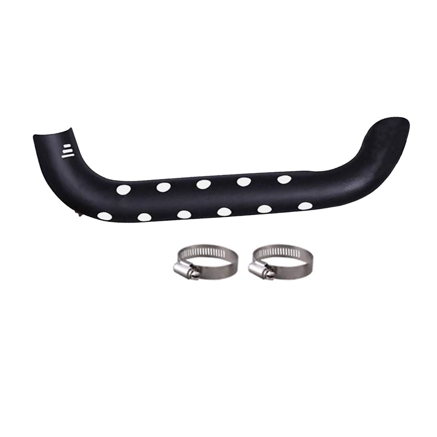 Vagary Matte Bend Pipe Heat Shield Cover for RE Bullet Classic 350 Exhaust Heat Shield (Black)