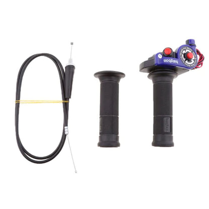 Vagary Motorcycle Twist Domino Quick Throttle Grip with Cable Handlebar Grips Handle Bar Grip Universal for Bike