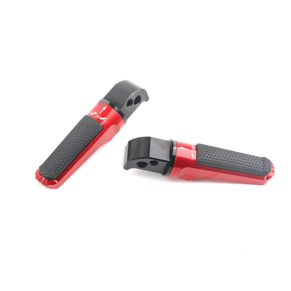 Vagary Pedals Rear Foot Pegs Passenger Footrests For Yamaha R15 V3, V4 (Red)