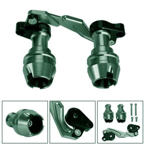 Vagary Fork Slider –Anti Crash Protector Rear Fork Wheel Slider for Yamaha Aerox 155 (Silver)
