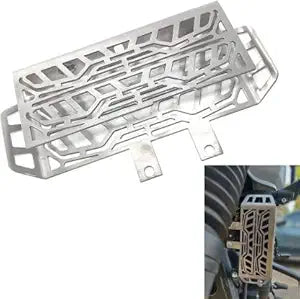 Vagary Stainless Steel Motorcycle Bike Radiator Guard Protector Grill for Royal Enfield Himalayan (Silver) Bike Crash Guard (Royal Enfield)