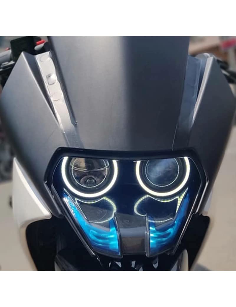 Vagary KTM RC 125/200/390 Angel Eyes Ring Light for Headlight, LED (White)
