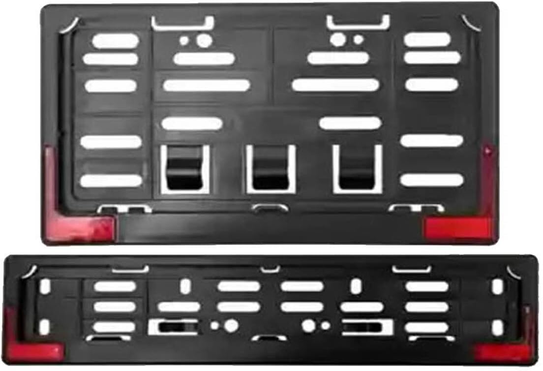 Vagary Bike Number Plate Frame with Reflector (Stander Size for All Bikes) (Plastic 26 cm x 3 cm)