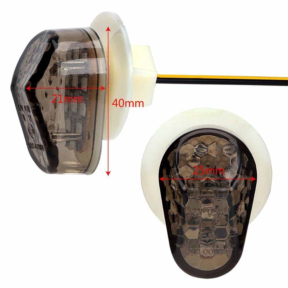 Vagary Universal Front Indicator Light for Yamaha, Suzuki, Kawasaki, Honda CBR, R15, R15 V2, Ninja (Yellow)