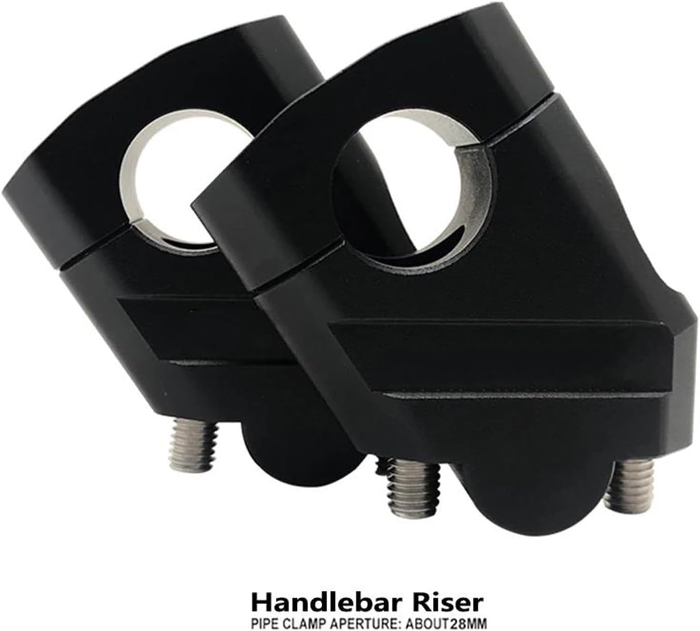 Vagary Handlebar Riser Bar Mount Handle Clamp Accessories Handlebar Risers Clamp Handlebar Riser Kit (Black)