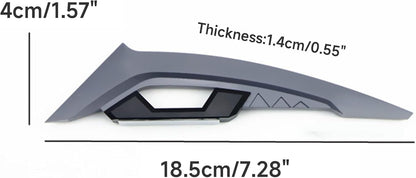 Vagary Wing Side Helmet Spoiler Aerodynamic Wing Dynamic Helmet Accessories, Helmet Punks, Helmet Wings (Grey)