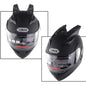 Vagary Helmet Horns Punk Style |Helmet Horn |Helmet Antenna | Helmet Spike/Mohawk |Shark Fins (Black)