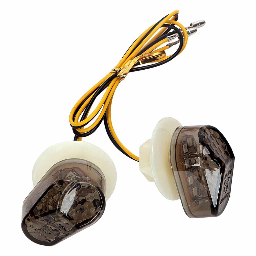 Vagary Universal Front Indicator Light for Yamaha, Suzuki, Kawasaki, Honda CBR, R15, R15 V2, Ninja (Yellow)