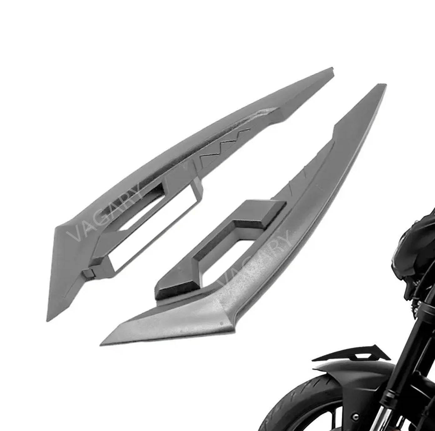Vagary Wing Side Helmet Spoiler Aerodynamic Wing Dynamic Helmet Accessories, Helmet Punks, Helmet Wings (Orange)