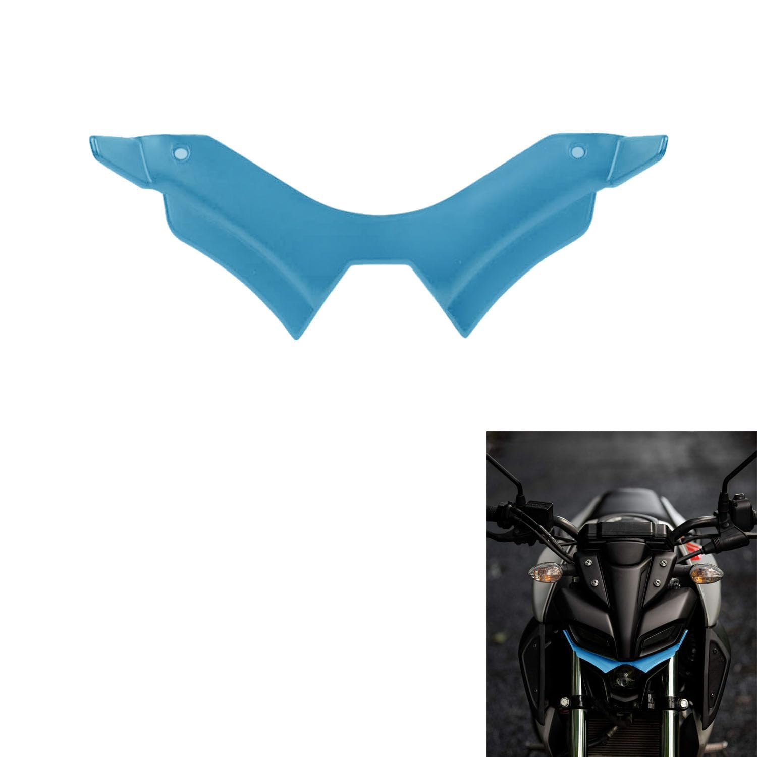 Vagary Flexible Winglet for Yamaha MT 15 (with Screen Guard)- Sky Blue