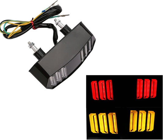 Vagary Mustand Style Motorcycle LED Turn Signal Brake Tail Light Integrate for Honda Grom 125 CBR650F