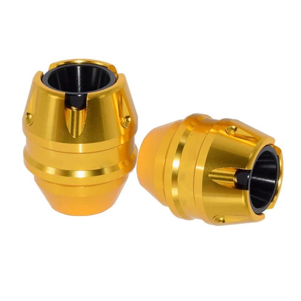 Vagary Golden Anti Drop Fork Frame Slider Motorcycle Wheel Front Fork Frame Sliders for BMW, Kawasaki, R15 V3, V4, R15M, MT15, Universal for Bike