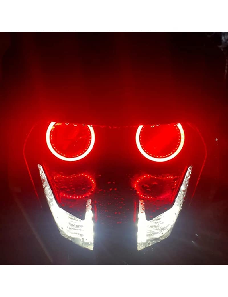 Vagary KTM RC 125/200/390 Angel Eyes Ring Light for Headlight, LED (Red)