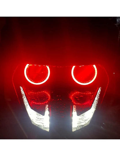 Vagary KTM RC 125/200/390 Angel Eyes Ring Light for Headlight, LED (Red)