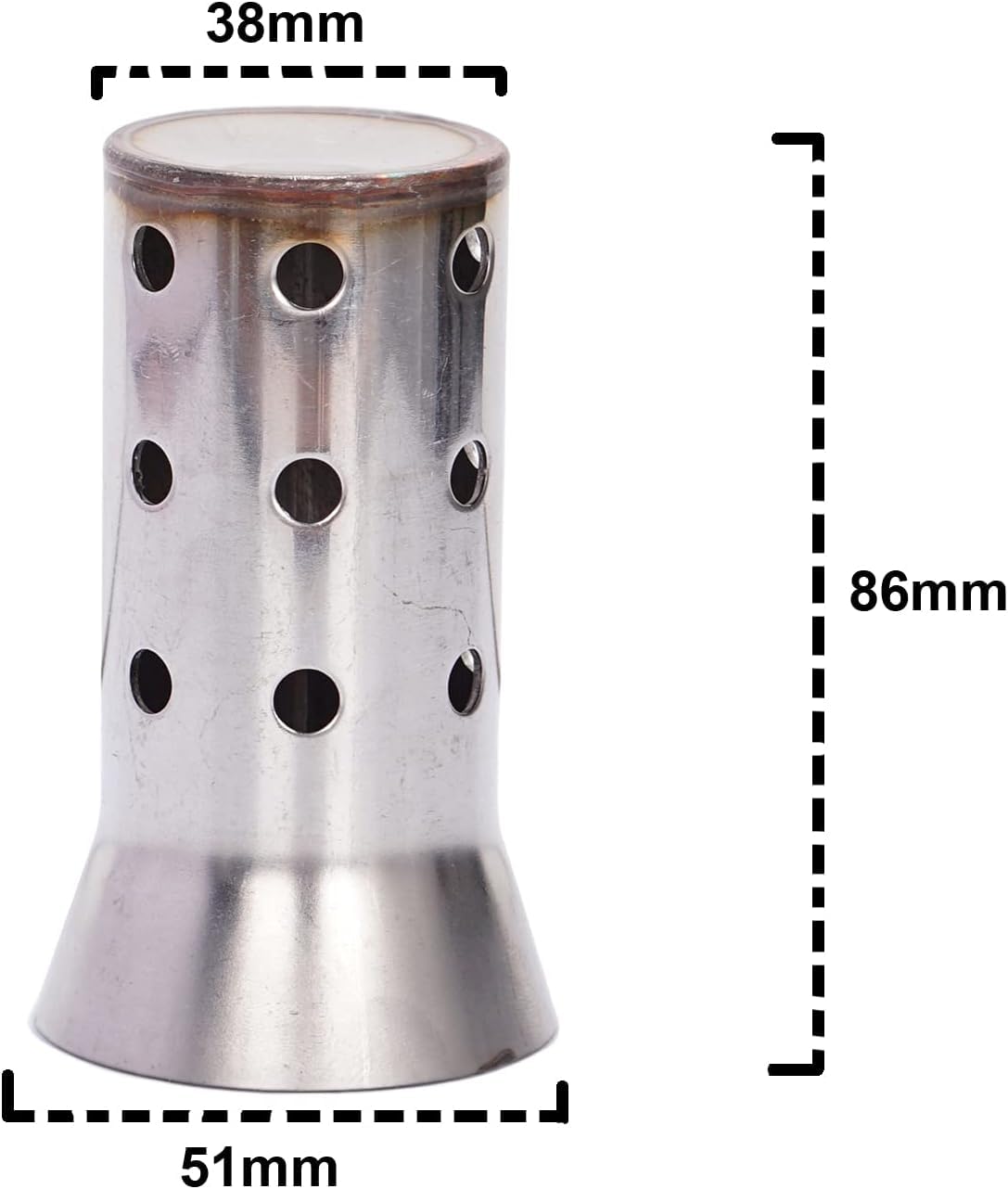 Vagary Motorcycle Exhaust Muffler Silencer Stainless Steel DB Killer Insert Noise Eliminator 51mm Diameter