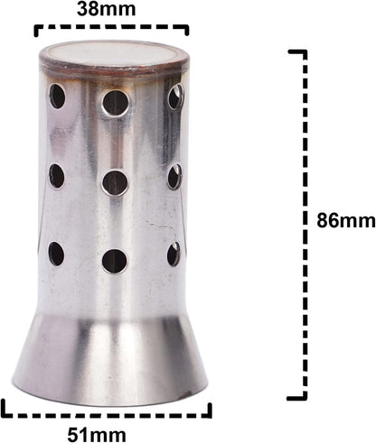 Vagary Motorcycle Exhaust Muffler Silencer Stainless Steel DB Killer Insert Noise Eliminator 51mm Diameter