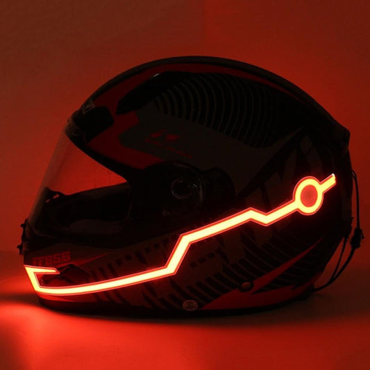Vagary Motorcycle Helmet Light Strip LED Night Signal Light Helmet Strip Light (Yellow)_2pc