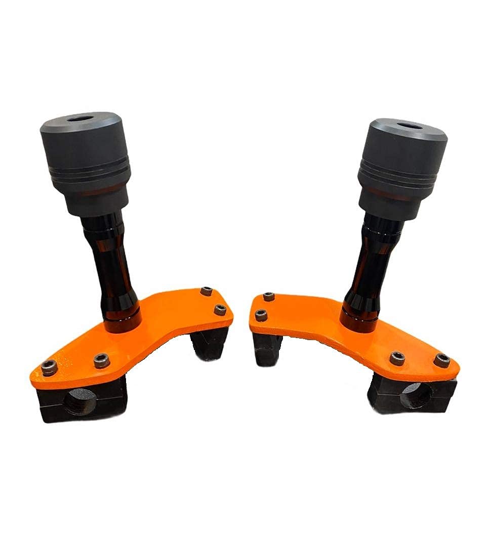 Vagary Heavy Frame Sliders with Brackets for KTM RC/Duke - 125, 200, 390 Frame Crash Protector Bike Crash Guard