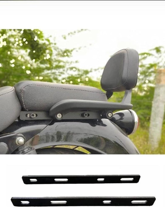 Vagary Back Rest Extender for RE Meteor 350 /Backrest Adjustable Plates (Black)