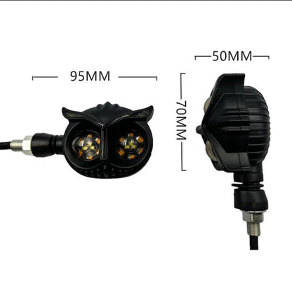 Vagary Owl Shape Running Indicator Blinker Bright LED Universal For All Bike Models Indicator Light, Brake Light Motorbike LED for Universal For Bike