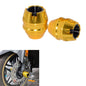 Vagary Golden Anti Drop Fork Frame Slider Motorcycle Wheel Front Fork Frame Sliders for BMW, Kawasaki, R15 V3, V4, R15M, MT15, Universal for Bike
