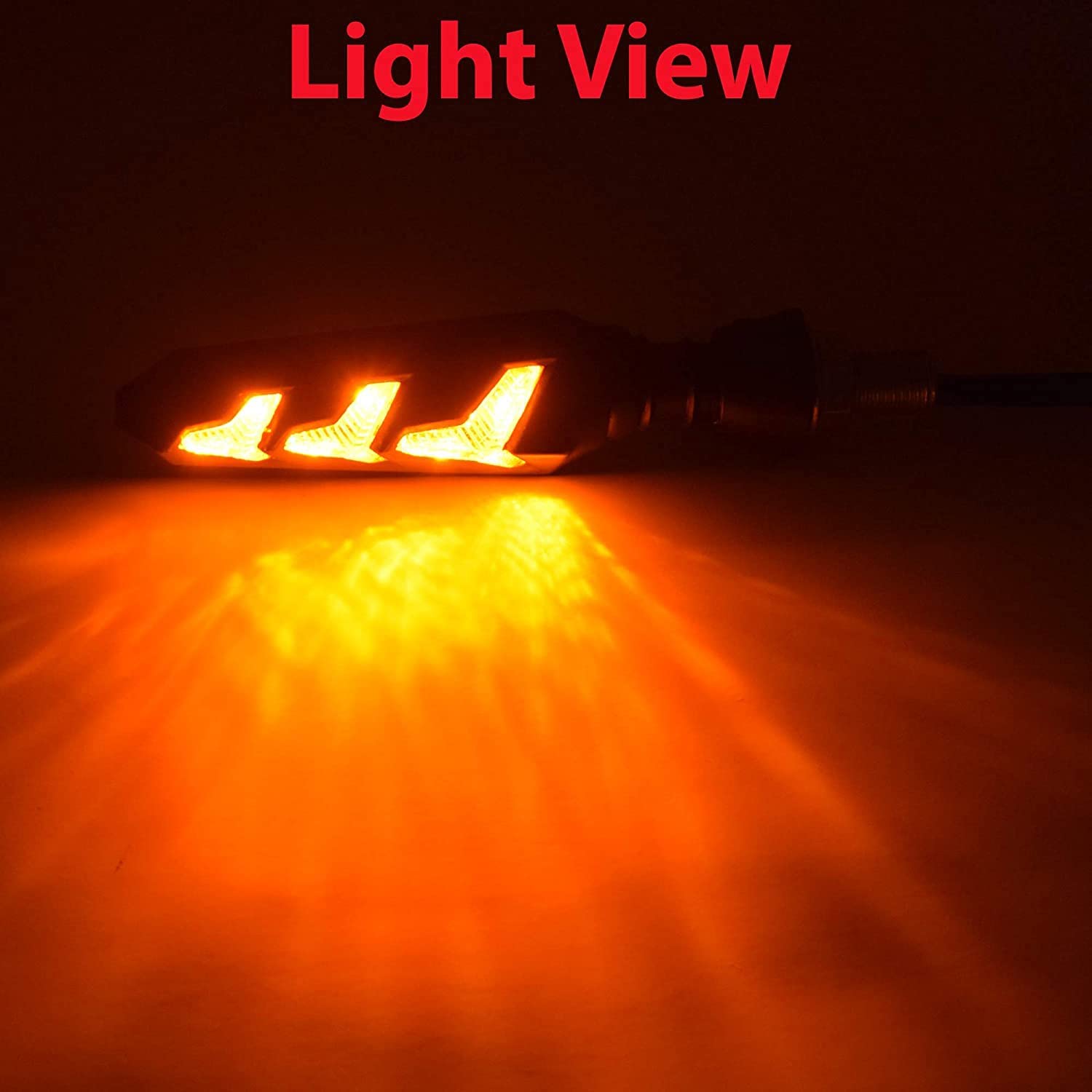 Vagary Yellow Color Set Of 4 Turning Side Bike Indicator For Bajaj Pulsar 220F - Led