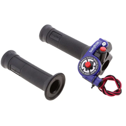Vagary 2X Motorcycle Throttle Control Handlebar Grips Switch Quick Throttle (Blue) Handle Bar Grip for Universal for Bike