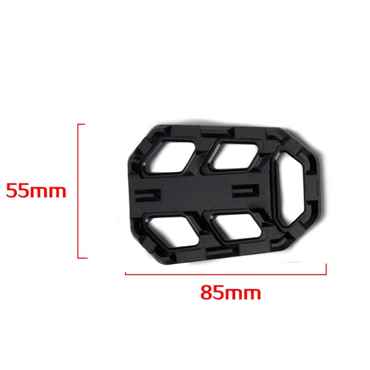 Vagary Pedals Rear Foot Pegs Passenger Footrests For B M W G310GS and B M W G310R (Black)