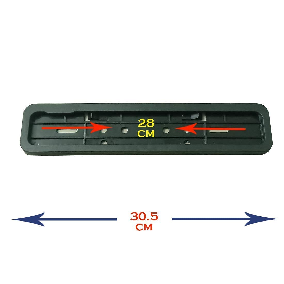 Vagary Bike Number Plate Frame(Standard Size for All Bikes) - Set of Two for TVS Wego