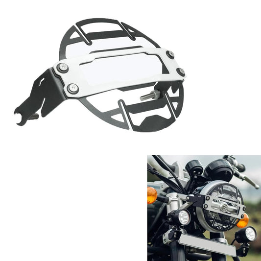 Vagary Premium Matte Black Headlight Grill Compatible with RE Super Meteor 650 (Black)