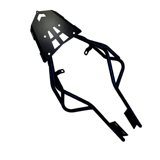 Vagary Tail Protector/Grab Rail With Top Rack For Yamaha R15 V4/ R15 M (Black)