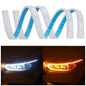 Vagary Universal Car Headlight 60cm DRL | Daytime Running Light | Flexible Light Soft Tube Guide Car LED Strip White and Yellow