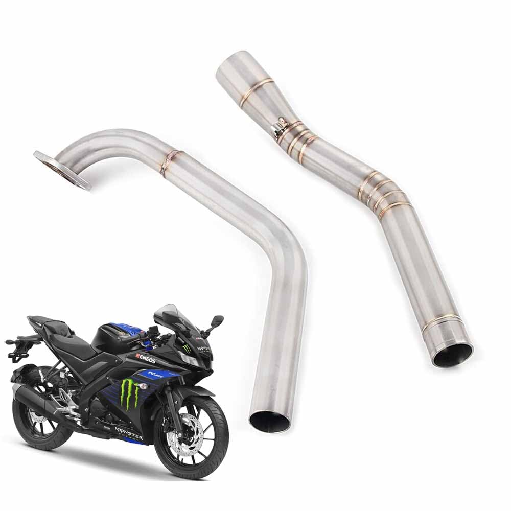 Vagary Stainless Steel Imported Exhaust Bend Pipe for R15 V3 and MT 15 (BS4 Only)