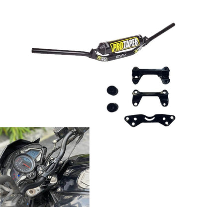 Vagary Pro Taper EVO Motorcycle Handle bar Risers and Mounting Kit for Bajaj Ns 200 (Black)